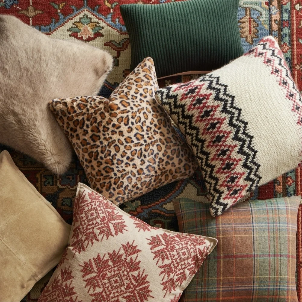 Pottery Barn Hamil Fair Isle Sweater Pillow